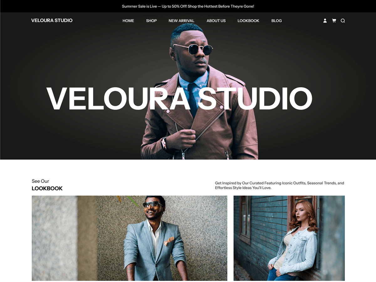 Velvet Fashion e-commerce website design